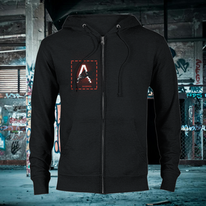 aforawesome™ Unisex Zip Hoodie Essential Black